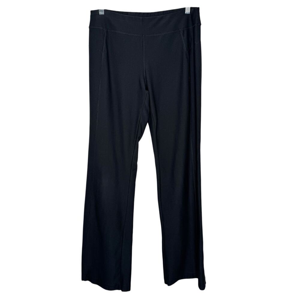 L.L.BEAN / black high rise bootcut pull on active yoga pants / S